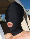Spandex Hood with Blindfold and Mouth Hole