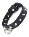 Leather Collar With Spikes